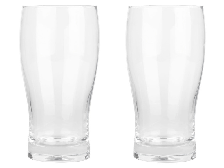 ERNESTO® Biergläsersets, 2 Stück, spülmaschienengeeignet Kauf eins, bekomm eins gratis