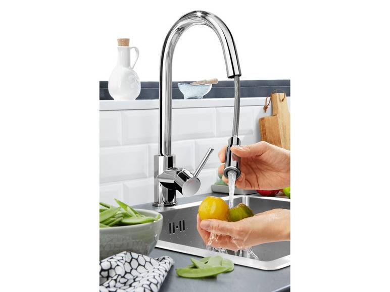 LIVARNO home Design Küchenarmatur, mit Brauseschlauch Begrenzte Freigabe