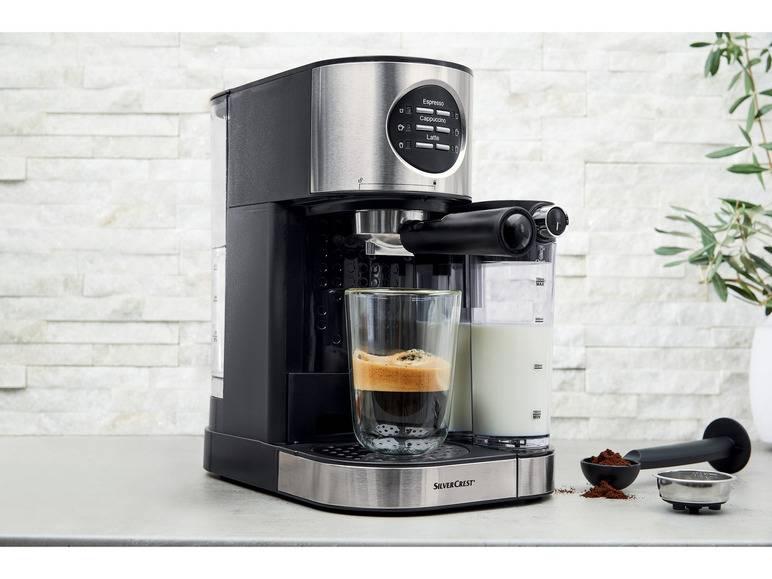 SILVERCREST® KITCHEN TOOLS Espressomaschine mit Milchaufschäumer »SEMM 1470 A2« Riesige Rabatte