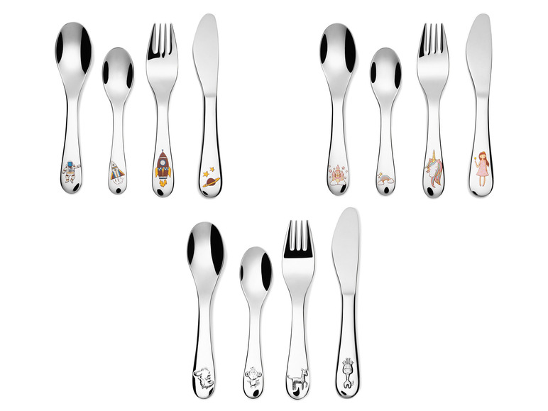 ERNESTO® Kinderbesteck-Set, 4-teilig, hochglanzpoliert Heißer Verkauf