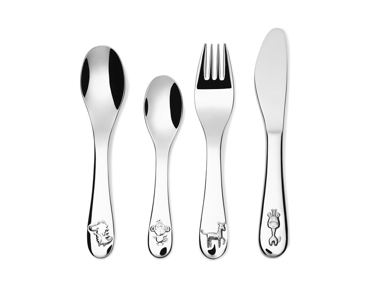 ERNESTO® Kinderbesteck-Set, 4-teilig, hochglanzpoliert Heißer Verkauf