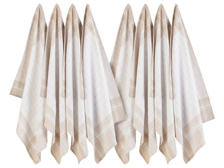 LIVARNO home Geschirrtücher, 8 Stück, 50 x 70 cm Bis zu 65% Rabatt