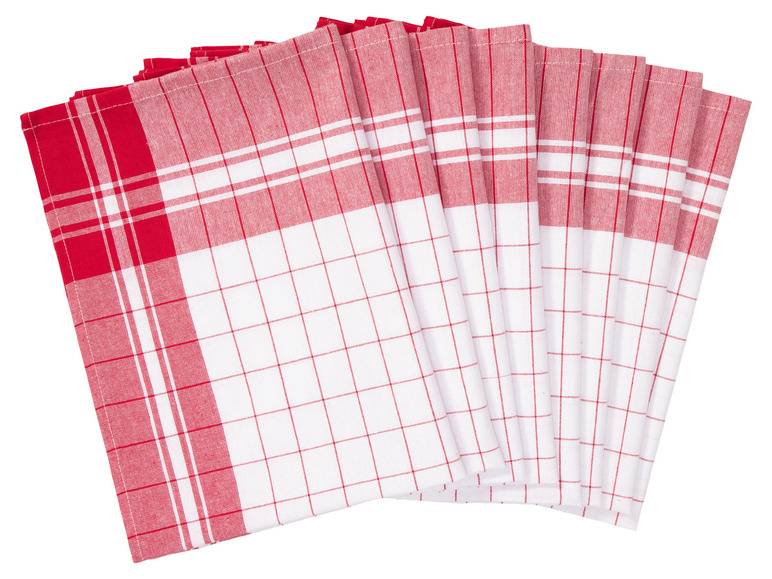 LIVARNO home Geschirrtücher, 8 Stück, 50 x 70 cm Bis zu 65% Rabatt