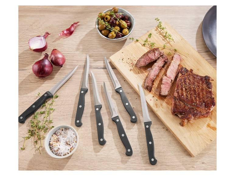 ERNESTO® Steakmesser Set, Mit Wellenschliff Sonderangebot der Fabrik