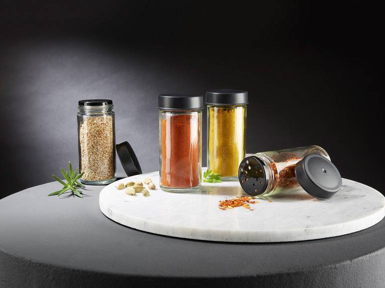 ERNESTO® Gewürzregal, drehbar, mit 9 Glasbehältern Riesige Rabatte