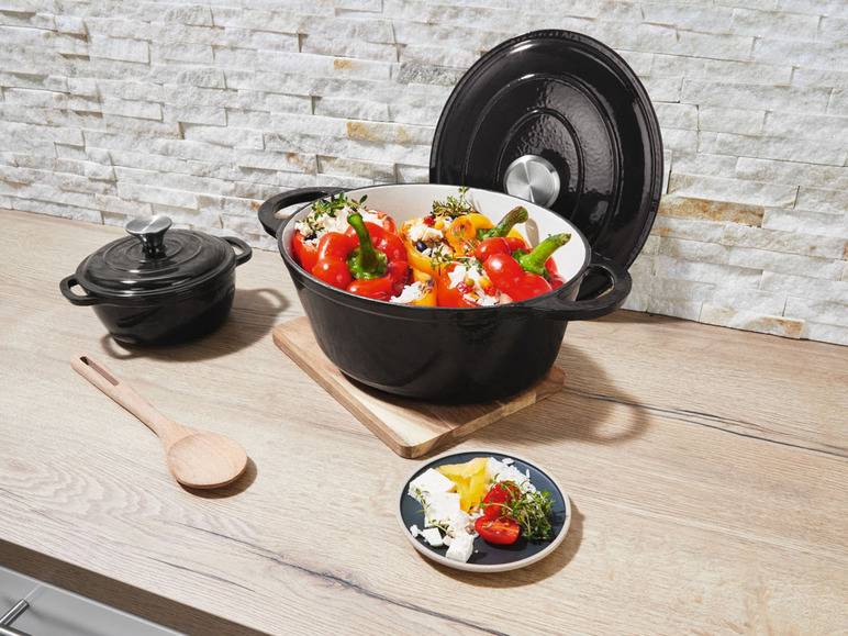 ERNESTO® Gusseisen-Bräter, oval Ø 33 cm Clearance-Verkauf