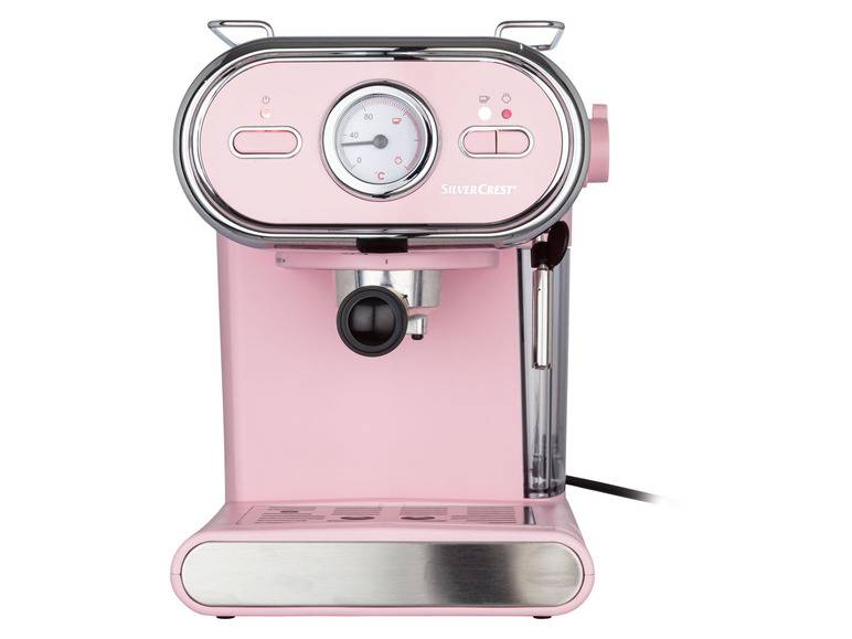 SILVERCREST® KITCHEN TOOLS Espressomaschine/Siebträger Pastell rosa SEM 1100 D3 Outlet