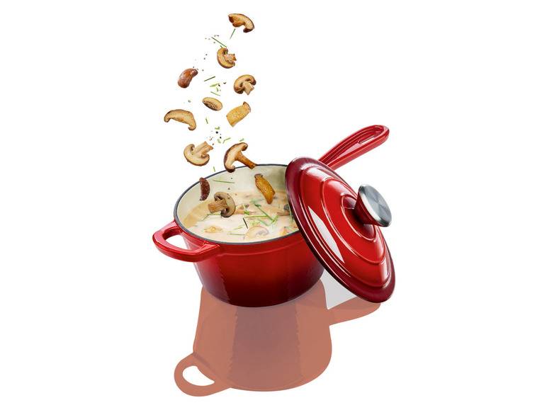 ERNESTO® Stielkasserolle Gusseisen emailliert, 1,5L Günstig kaufen