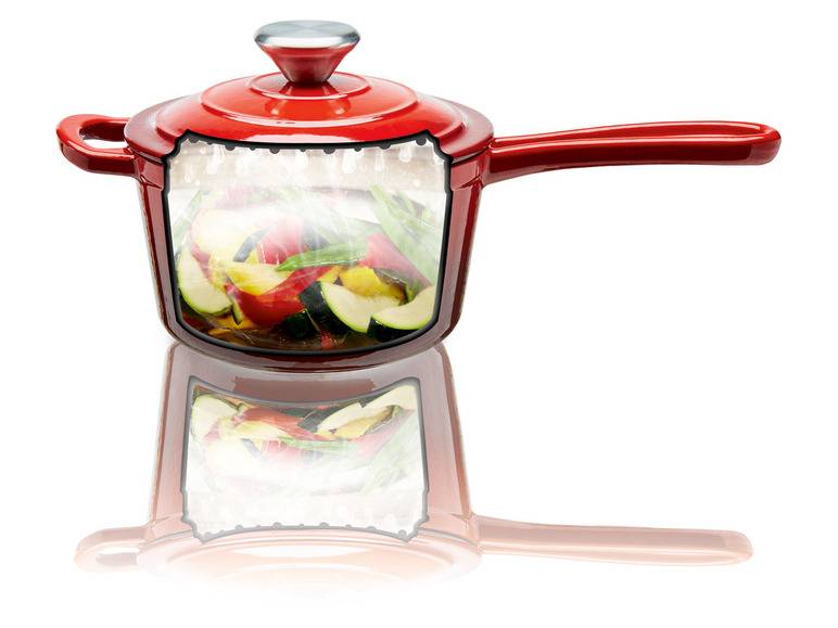 ERNESTO® Stielkasserolle Gusseisen emailliert, 1,5L Günstig kaufen