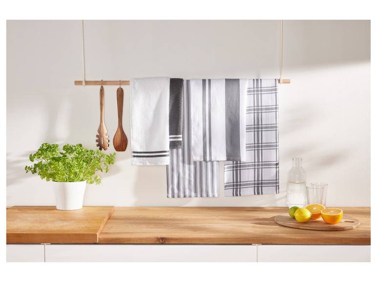LIVARNO home Küchentuch-Set, 5 Stück Begrenztes Angebot