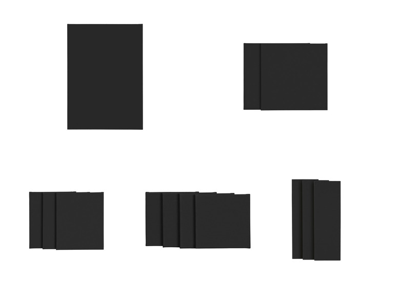 crelando® Leinwand / Leinwand-Set, schwarz vorgrundiert, aus Baumwolle Online Shopping