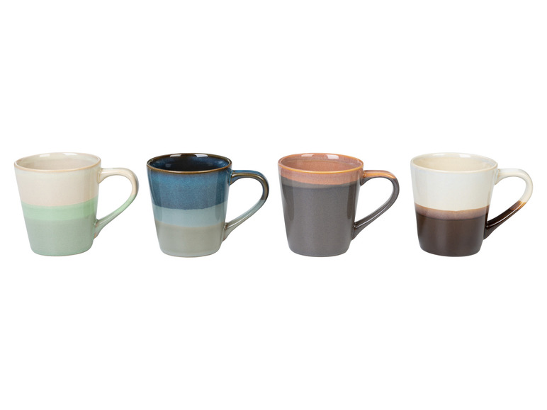 LIVARNO home Kaffeetassen Set / Kaffeekanne, aus glasiertem Steingut Black Friday