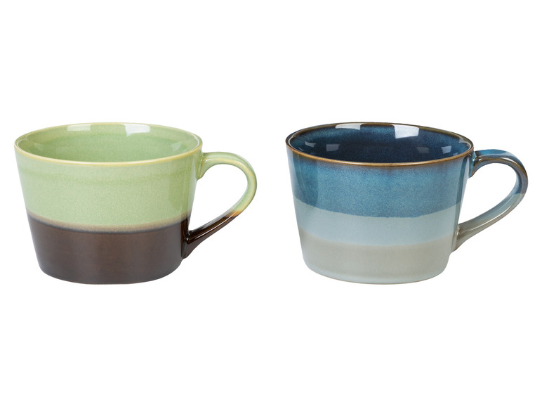 LIVARNO home Kaffeetassen Set / Kaffeekanne, aus glasiertem Steingut Black Friday