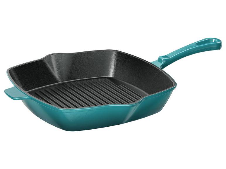 ERNESTO® Gusseisen-Grillpfanne, 24,5 x 24,5 cm, gerillt Osterangebot