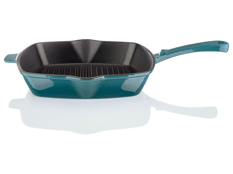 ERNESTO® Gusseisen-Grillpfanne, 24,5 x 24,5 cm, gerillt Osterangebot