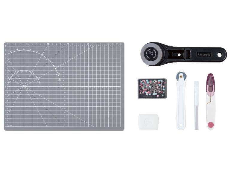 crelando® Profi-Schneiderset / Nähgarn-Kollektion / Schneidematte mit Zubehör Valentinstagsangebot