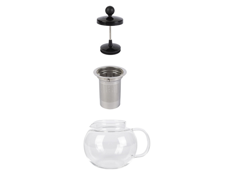ERNESTO® Glas-Teekanne /-Kaffeebereiter, besonders leicht Jubiläumsangebot