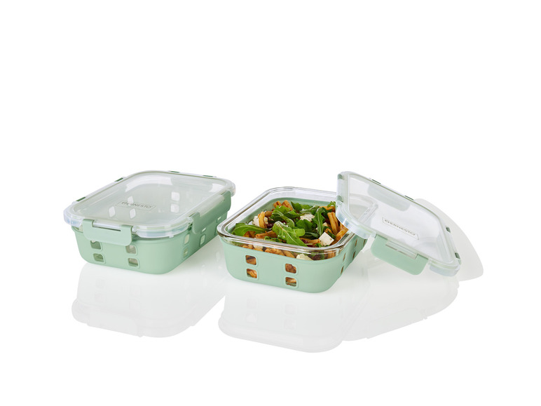 ERNESTO® Glas-Frischhaltedosen-Set, 2 Stück Lagerräumung