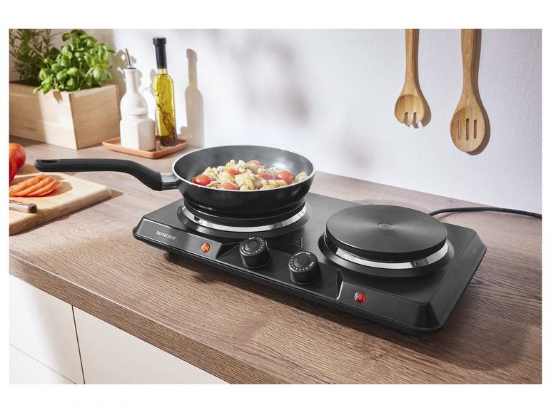 SILVERCREST® KITCHEN TOOLS Doppelkochplatte »SDK 2500 D1«, 2500 W Letzte 3 Tage