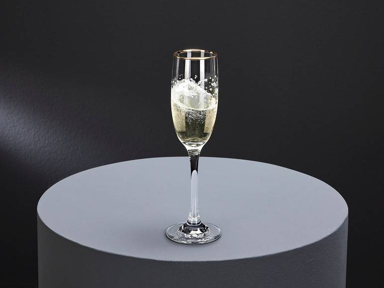 ERNESTO® Glas Set, 6-teilig, mit Goldrand Clearance-Verkauf