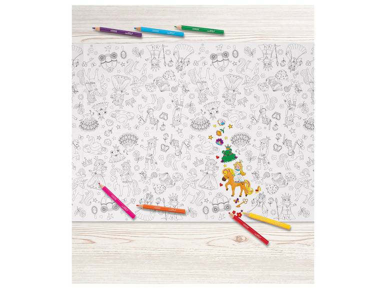 crelando® XXL-Poster \ Ausmalblock \ Sticker, inkl. 8 Mini-Buntstifte zollfrei