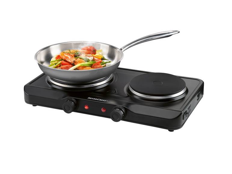 SILVERCREST® KITCHEN TOOLS Doppelkochplatte »SDK 2500 E1 / SDK 2300 E1 / SODK 2500 E1«, 2500 W Kostenloser Versand