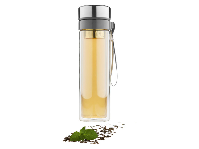 ERNESTO® Trinkflasche mit Zitruspresse/ Trinkflasche mit Infuser Jubiläumsangebot