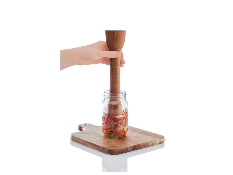 ERNESTO® Fermentier-Holzstampfer \ Fermentier-Glasgewichte Räumungsverkauf