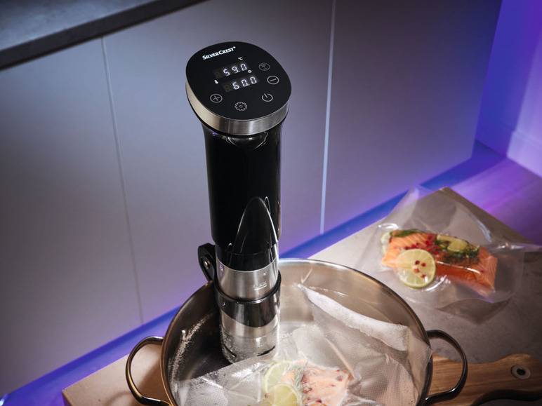 SILVERCREST® KITCHEN TOOLS Sous-Vide-Stick Smart SSVSS 1200 A1, WLAN-Funktion Riesige Ersparnisse