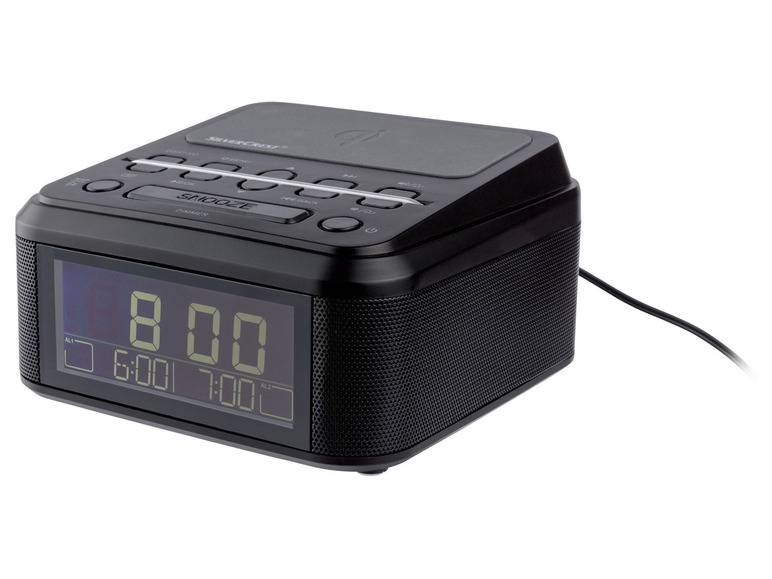 SILVERCREST® Uhrenradio, mit Qi Ladung, DAB+, Bluetooth Bis zu 55% Rabatt