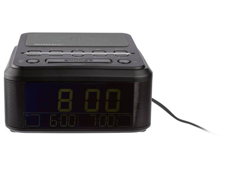 SILVERCREST® Uhrenradio, mit Qi Ladung, DAB+, Bluetooth Bis zu 55% Rabatt