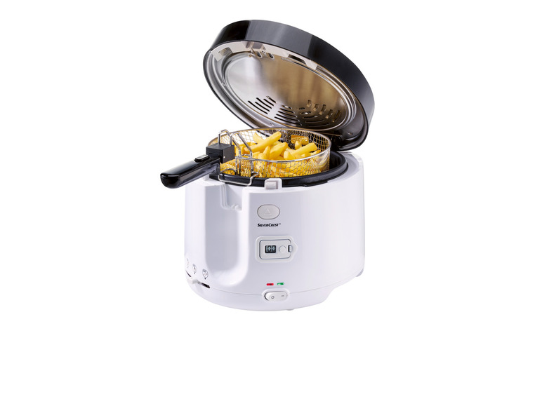 SILVERCREST® KITCHEN TOOLS Fritteuse »SFT 1900 A1«, mit Timer, weiß Fabrikladen