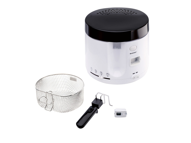 SILVERCREST® KITCHEN TOOLS Fritteuse »SFT 1900 A1«, mit Timer, weiß Fabrikladen