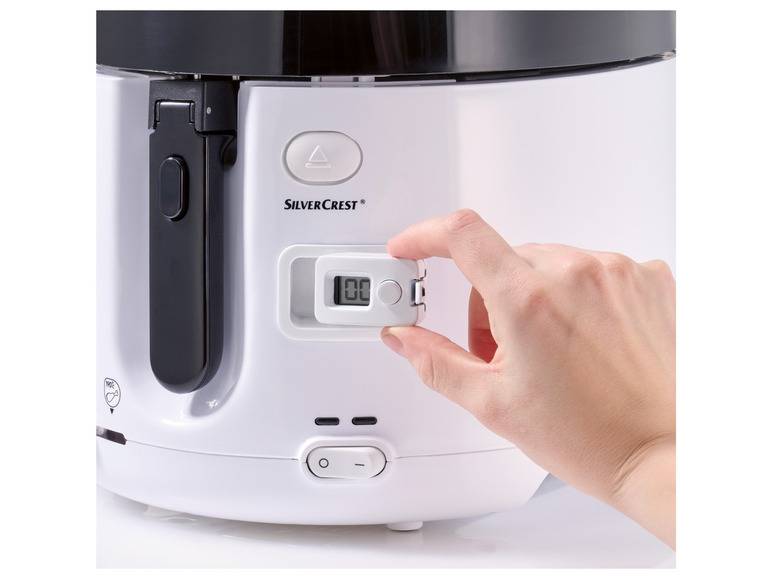 SILVERCREST® KITCHEN TOOLS Fritteuse »SFT 1900 A1«, mit Timer, weiß Fabrikladen