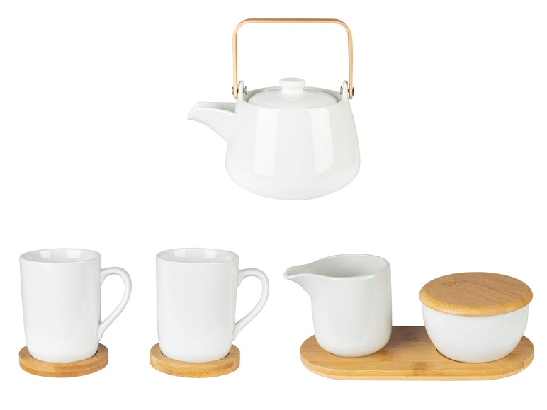 ERNESTO® Teekanne/ Tassen-Set/ Zuckerdose-und-Milchkännchen-Set 50% Rabatt für begrenzte Zeit