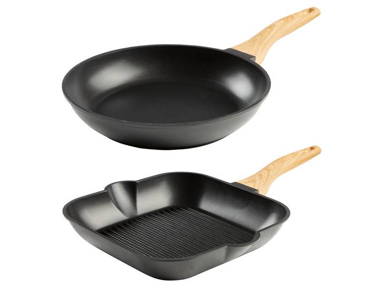ERNESTO® Aluguss-Pfanne / -Grillpfanne, mit Antihaftbeschichtung Outlet