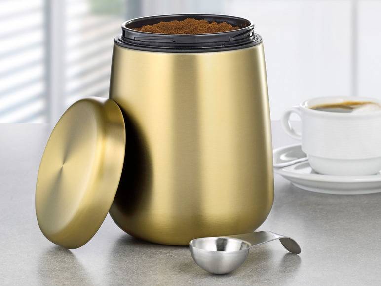 Esmeyer Kaffee-/ Vorratsdose Edelstahl inkl. Löffel im Deckel Hotsell