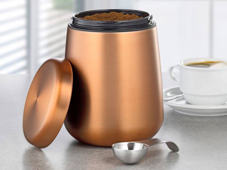 Esmeyer Kaffee-/ Vorratsdose Edelstahl inkl. Löffel im Deckel Hotsell