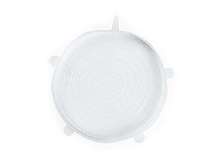 GOURMETmaxx Flexible Silikondeckel, 12 Stück , transparent Top Angebot