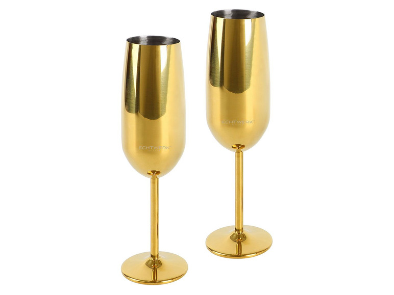 ECHTWERK Sekt-/Champagnerkelch aus Edelstahl Set Outlet