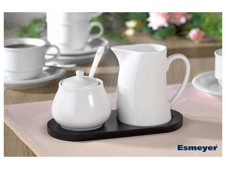 Esmeyer Milch- und Zuckerset aus weißem Porzellan Großer Ausverkauf