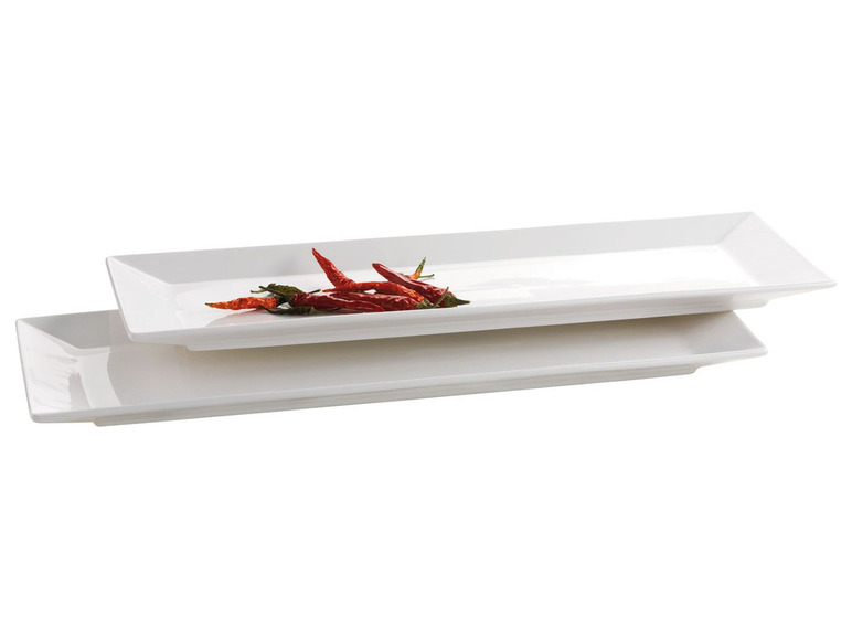 MÄSER Serie Trendy Line, Teller rechteckig 32 x 11 cm, im 2er-Set Räumungsverkauf
