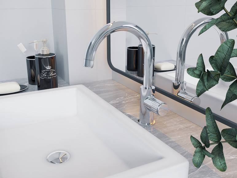 Duschwell Bad Waschtischarmatur Basic, mit Neoperl Luftsprudler Sonderangebot der Fabrik