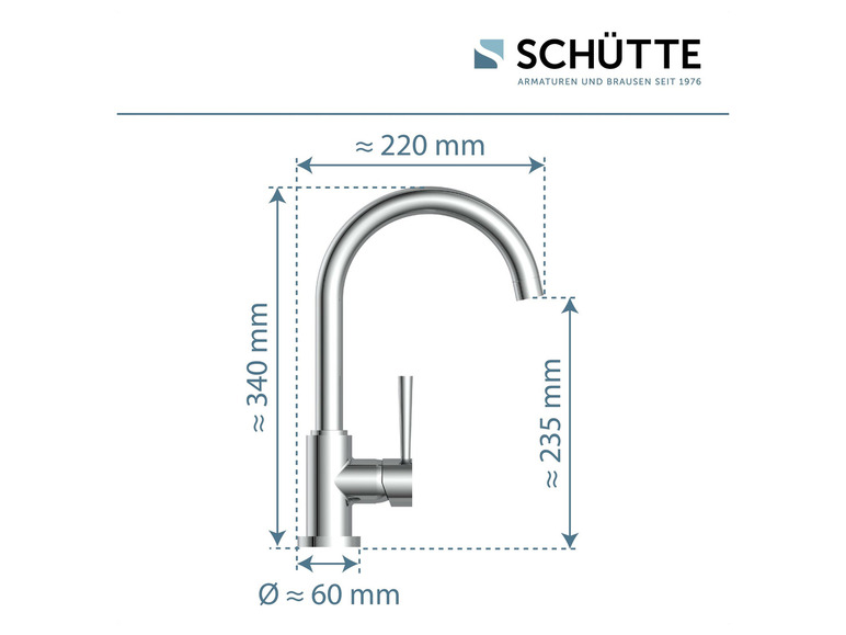 Schütte Küchenarmatur »CORNWALL«, Niederdruck Armatur Küche, 360° Wasserhahn Küche Vierteljährliche Förderung