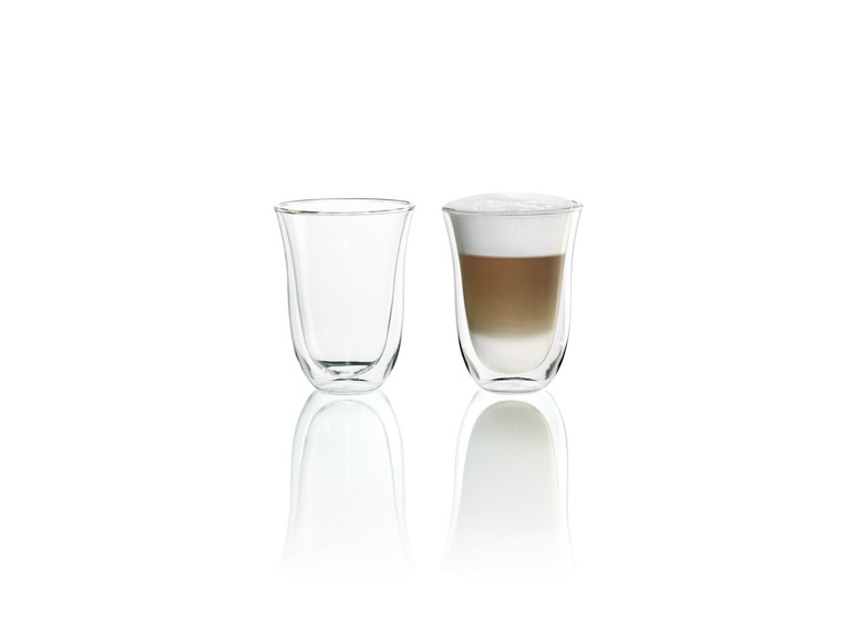 Delonghi Latte Macchiato Gläser, 220 ml, 2er Set Nur noch ein Tag übrig