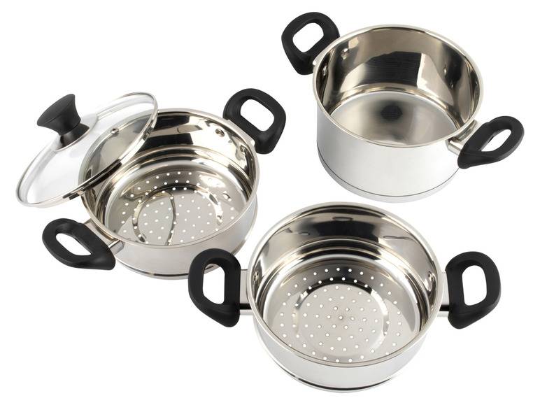 Salter® Dampfgartopf-Set, 4-tlg. Ø 18 cm Online