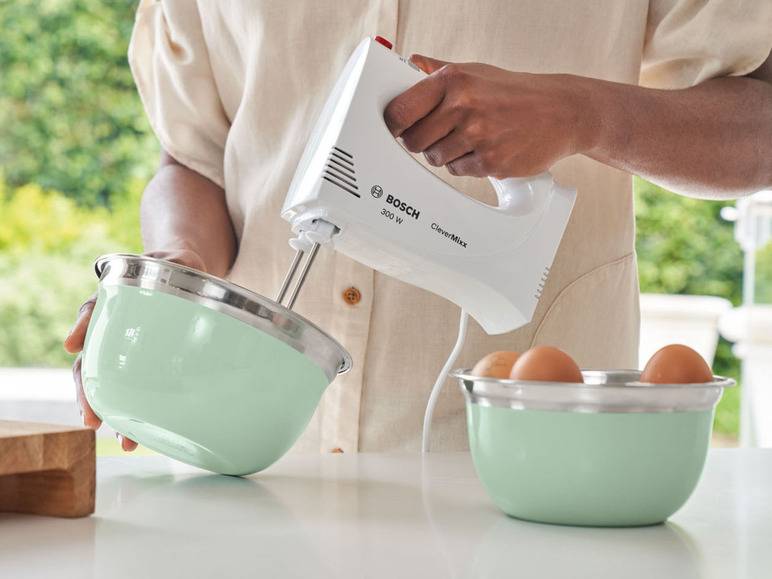 BOSCH Handrührer »MFQ3010«, 300 W, mit Rührbesen und Knethaken Auslauf