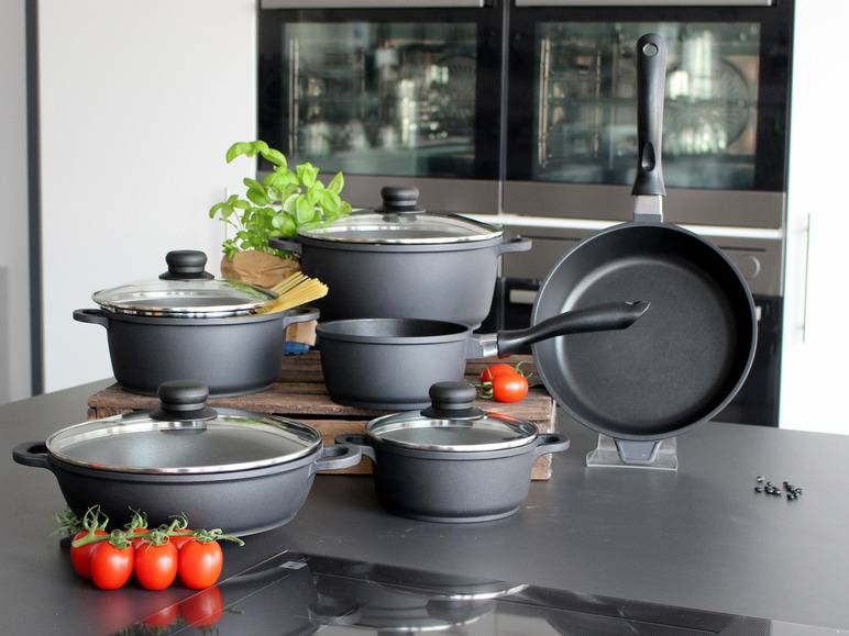 ELO Basic Topfset Black Cast Aluguss Induktion 6 teilig Fabrikpreis