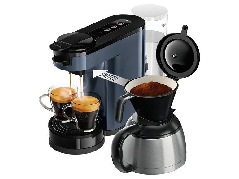 PHILIPS Senseo Switch Pad- und Filterkaffeemaschine »Switch HD7891/74«, 2-in-1-Brühtechnologie Valentinstagsangebot