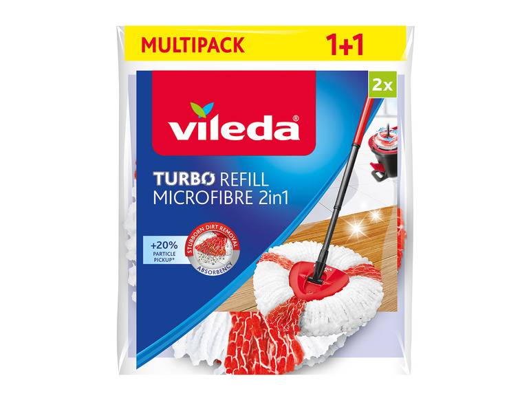 Vileda Turbo Ersatzkopf 2er Kauf eins, bekomm eins gratis